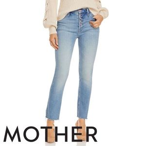 Mother Jeans in Mother Pixie Dazzler Ankle Fray